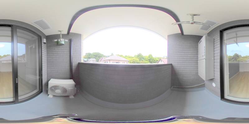 パノラマ画像バルコニー