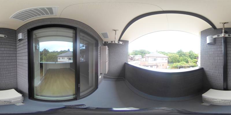 パノラマ画像バルコニー