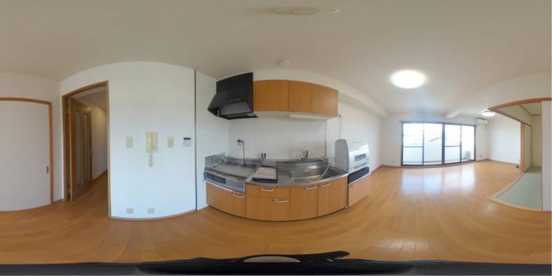 パノラマ画像キッチン