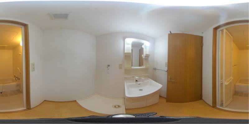 パノラマ画像洗面所