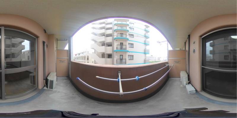 パノラマ画像バルコニー