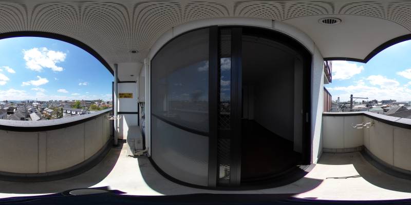 パノラマ画像バルコニー