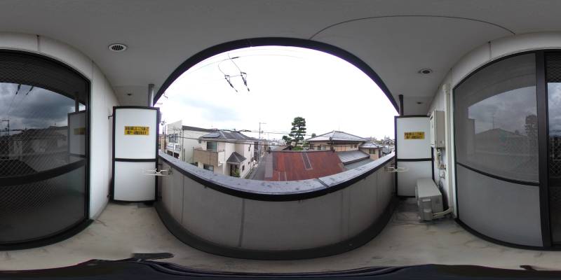 パノラマ画像バルコニー