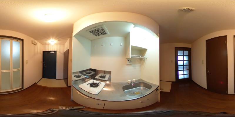 パノラマ画像キッチン