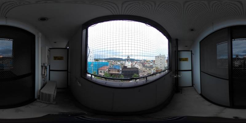 パノラマ画像バルコニー