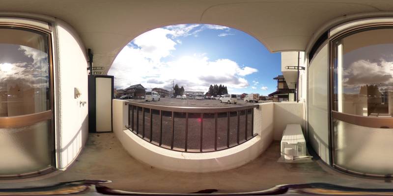 パノラマ画像バルコニー