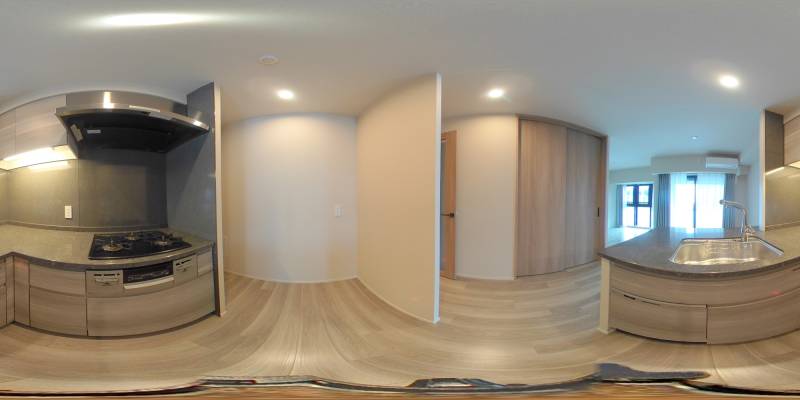 パノラマ画像キッチン