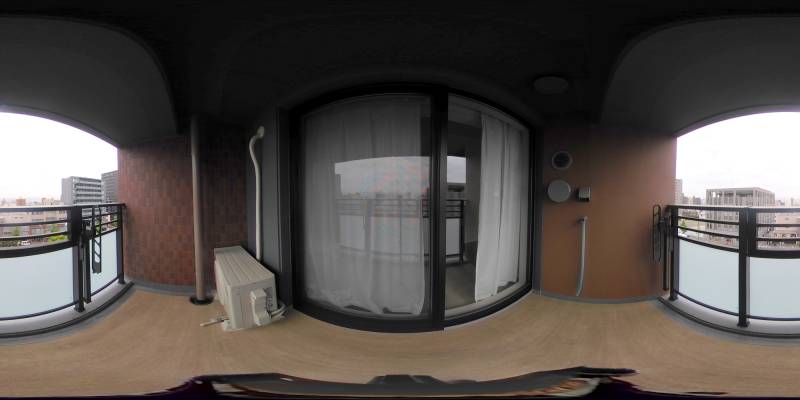 パノラマ画像バルコニー