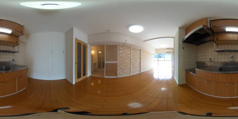 パノラマ画像キッチン