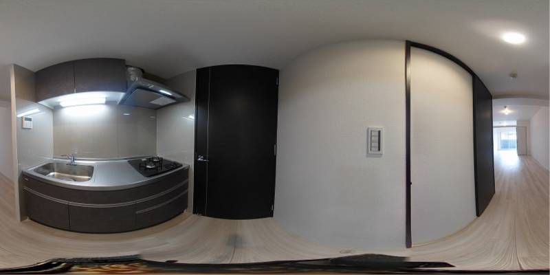 パノラマ画像キッチン