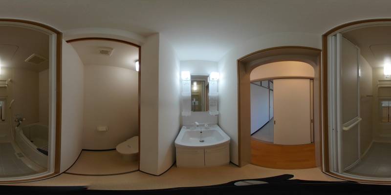 パノラマ画像洗面所