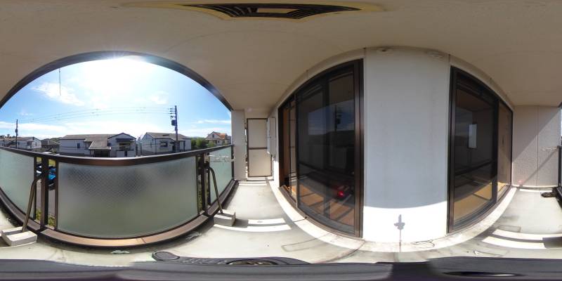 パノラマ画像バルコニー