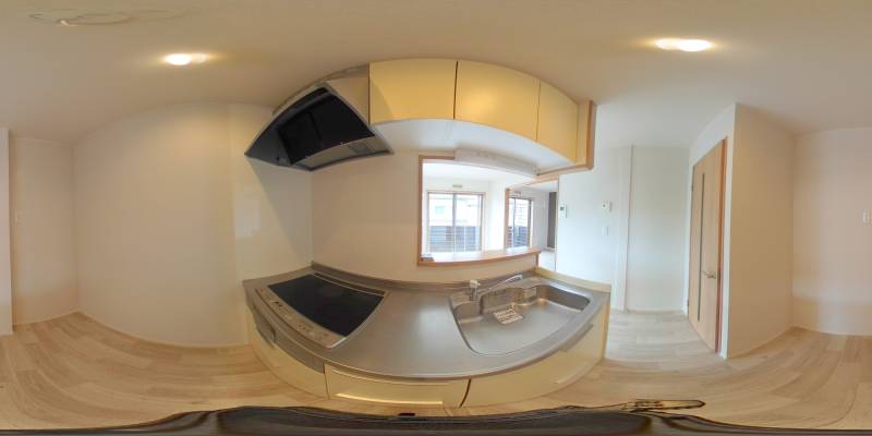 パノラマ画像キッチン