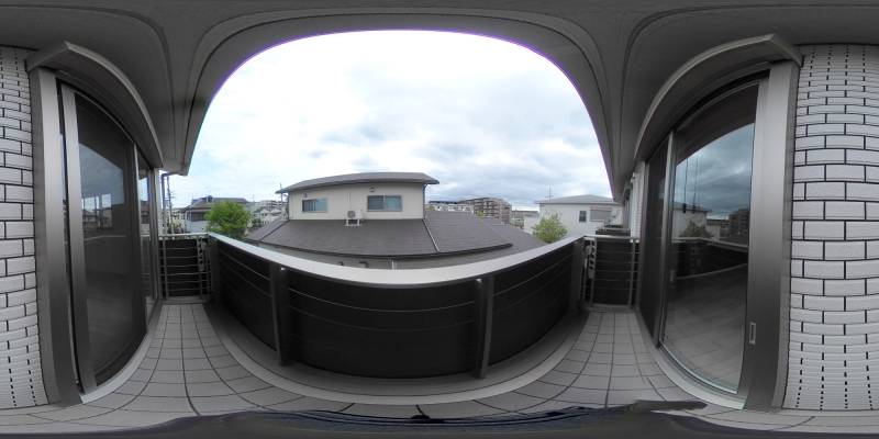 パノラマ画像バルコニー