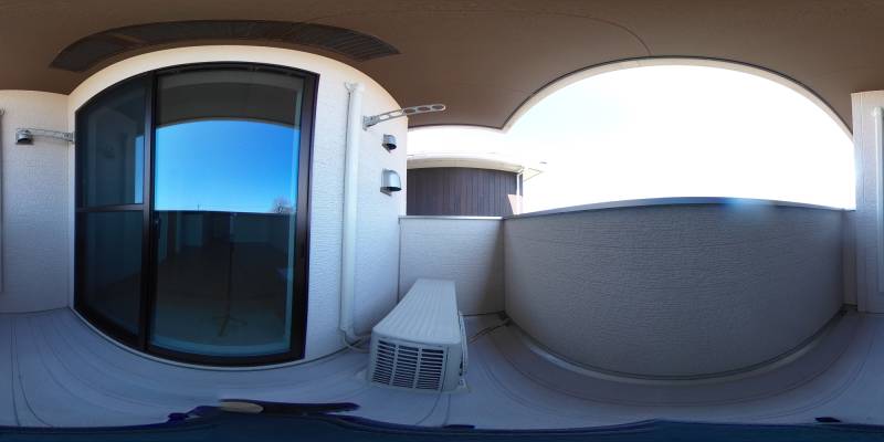 パノラマ画像バルコニー