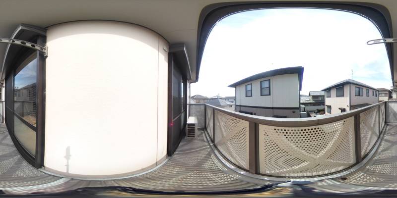パノラマ画像バルコニー