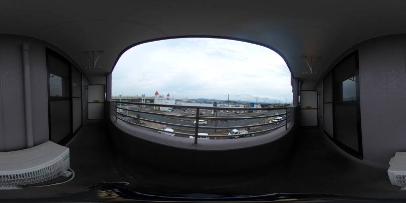 パノラマ画像バルコニー