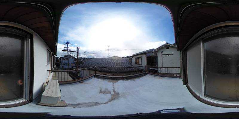 パノラマ画像バルコニー