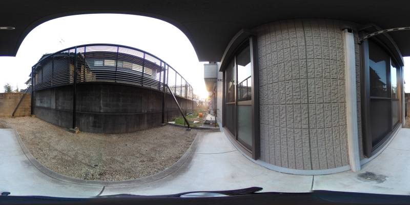 パノラマ画像庭