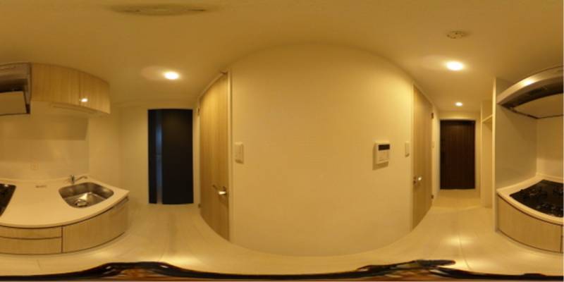 パノラマ画像キッチン