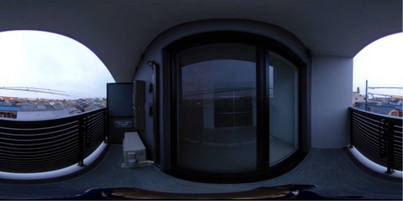 パノラマ画像バルコニー