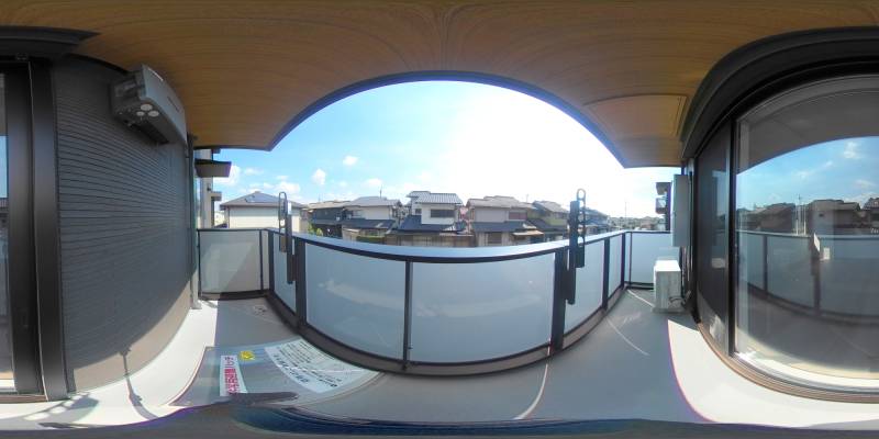 パノラマ画像バルコニー