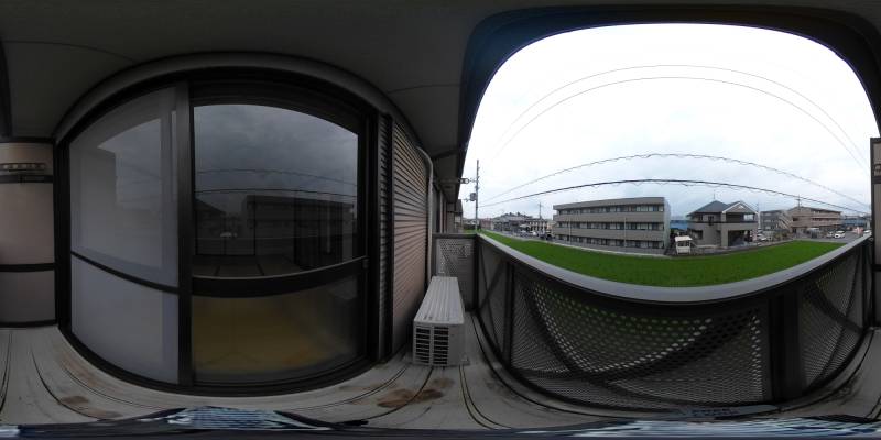 パノラマ画像バルコニー