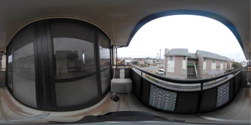 パノラマ画像バルコニー