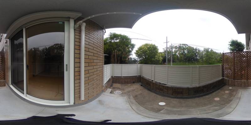 パノラマ画像バルコニー