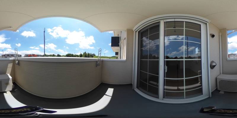 パノラマ画像バルコニー