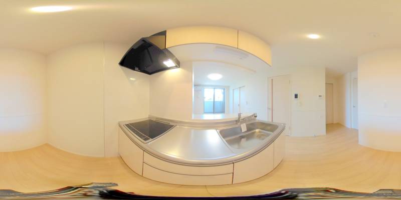 パノラマ画像キッチン