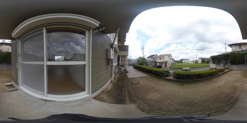 パノラマ画像バルコニー