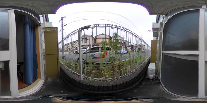 パノラマ画像バルコニー