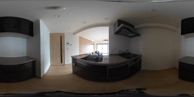 パノラマ画像キッチン