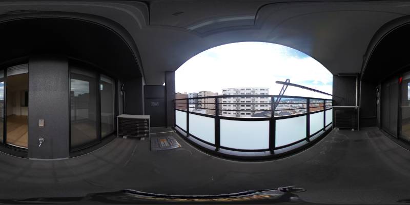 パノラマ画像バルコニー