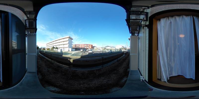 パノラマ画像バルコニー