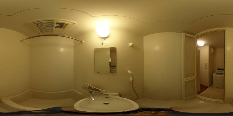 パノラマ画像バスルーム