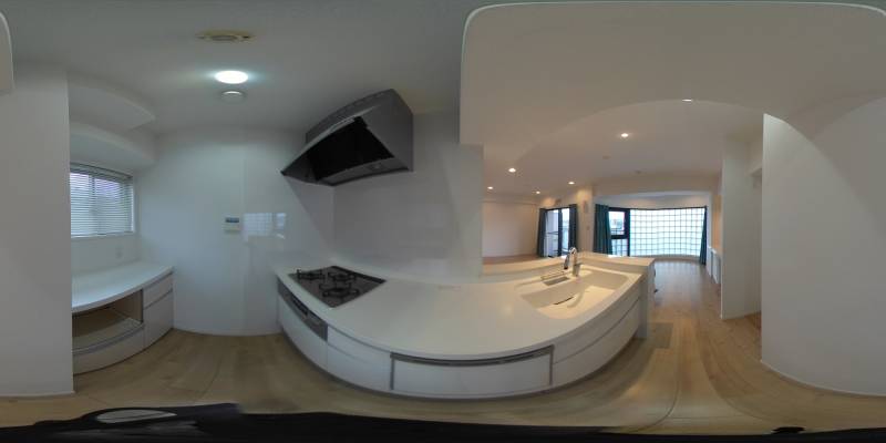 パノラマ画像キッチン