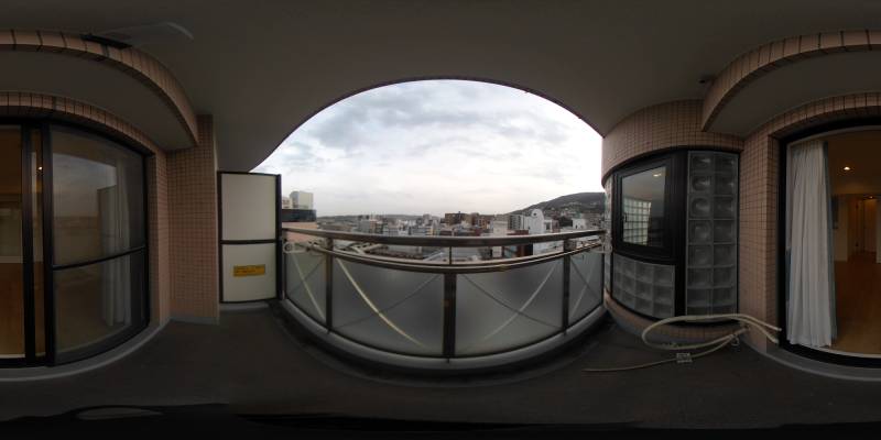 パノラマ画像バルコニー