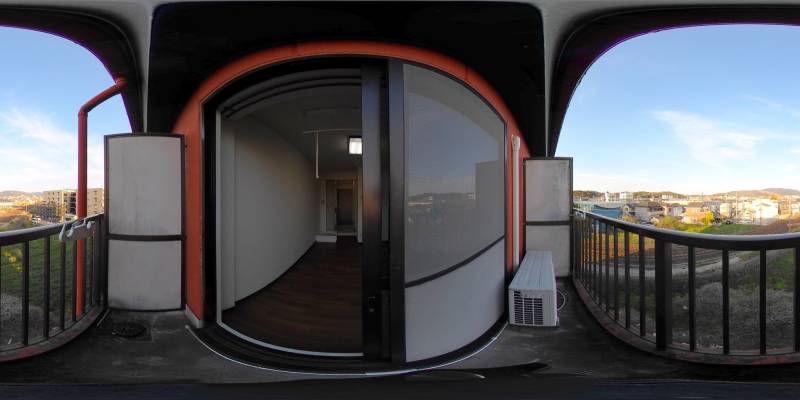 パノラマ画像バルコニー