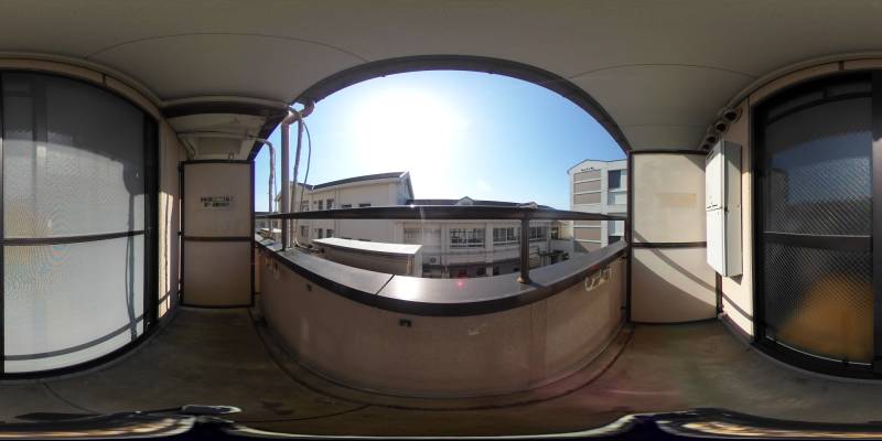 パノラマ画像バルコニー