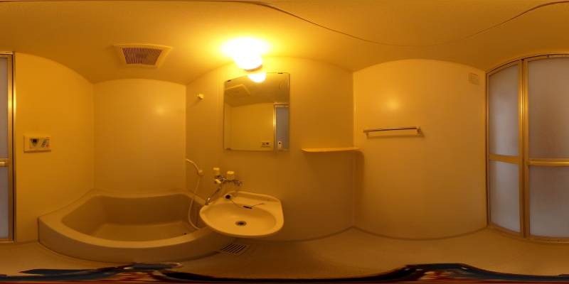 パノラマ画像バスルーム