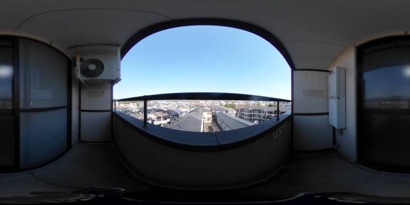 パノラマ画像バルコニー