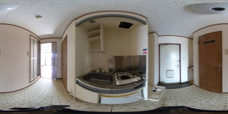 パノラマ画像キッチン