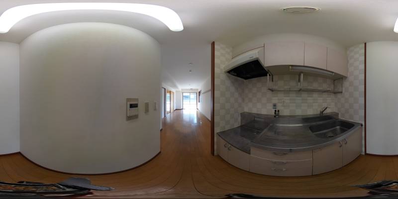 パノラマ画像キッチン