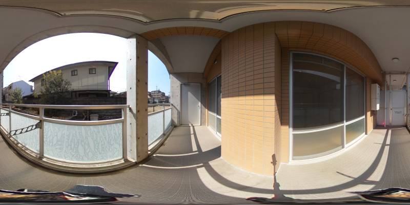 パノラマ画像バルコニー