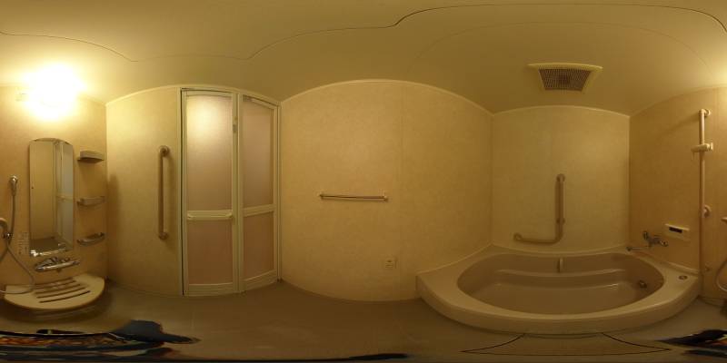 パノラマ画像バスルーム