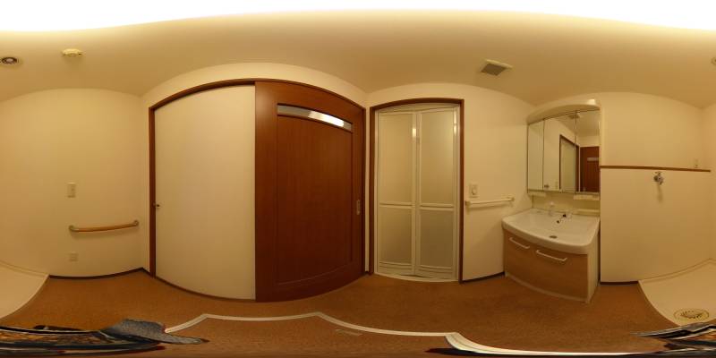 パノラマ画像洗面所