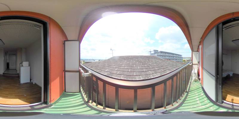 パノラマ画像バルコニー