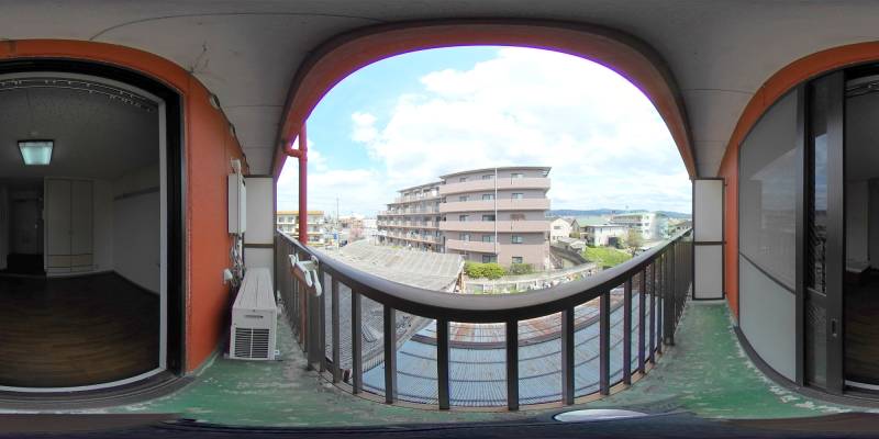 パノラマ画像バルコニー